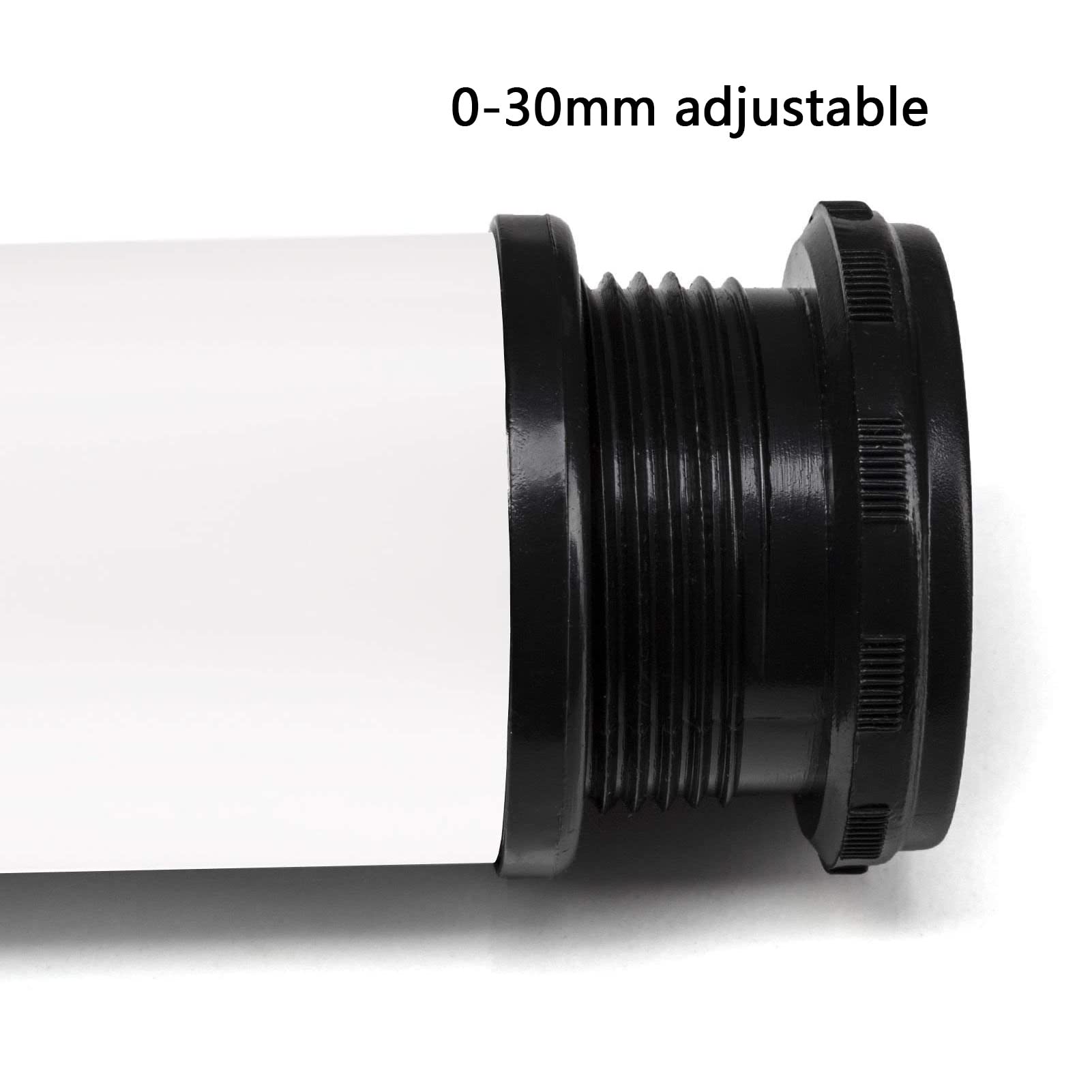 Zestaw 4 białych, nowoczesnych nóżek meblowych do szafki, regulowanych na wysokość 0-30 mm, do krzesła, sofy, łazienki i telewizora (8 cm/3,15 cala)