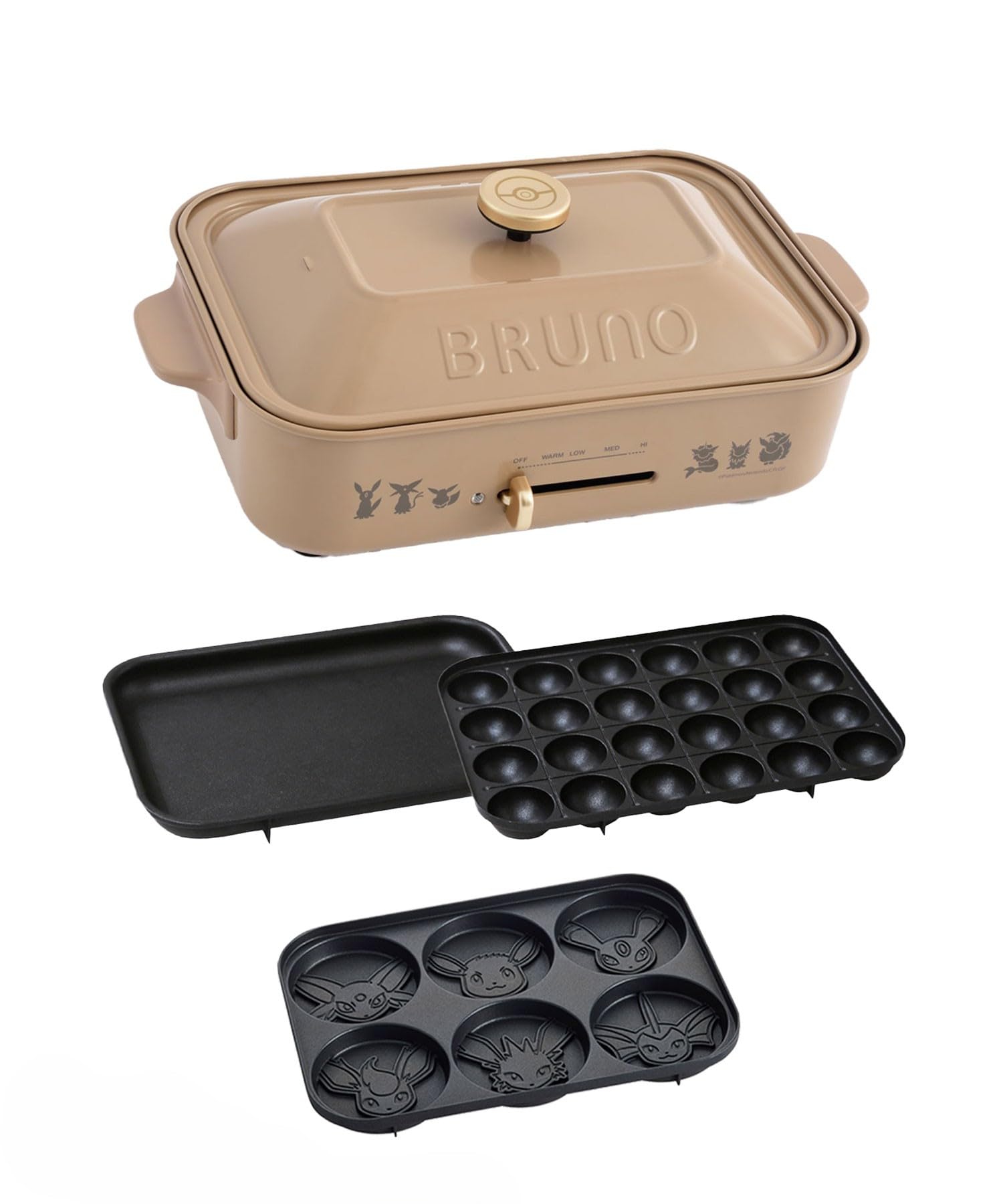 BRUNOポケモンコラボ　コンパクトホットプレート　イーブイフレンズ Amazon | BRUNO ブルーノ イーブイ イーブイフレンズ コンパクトホット