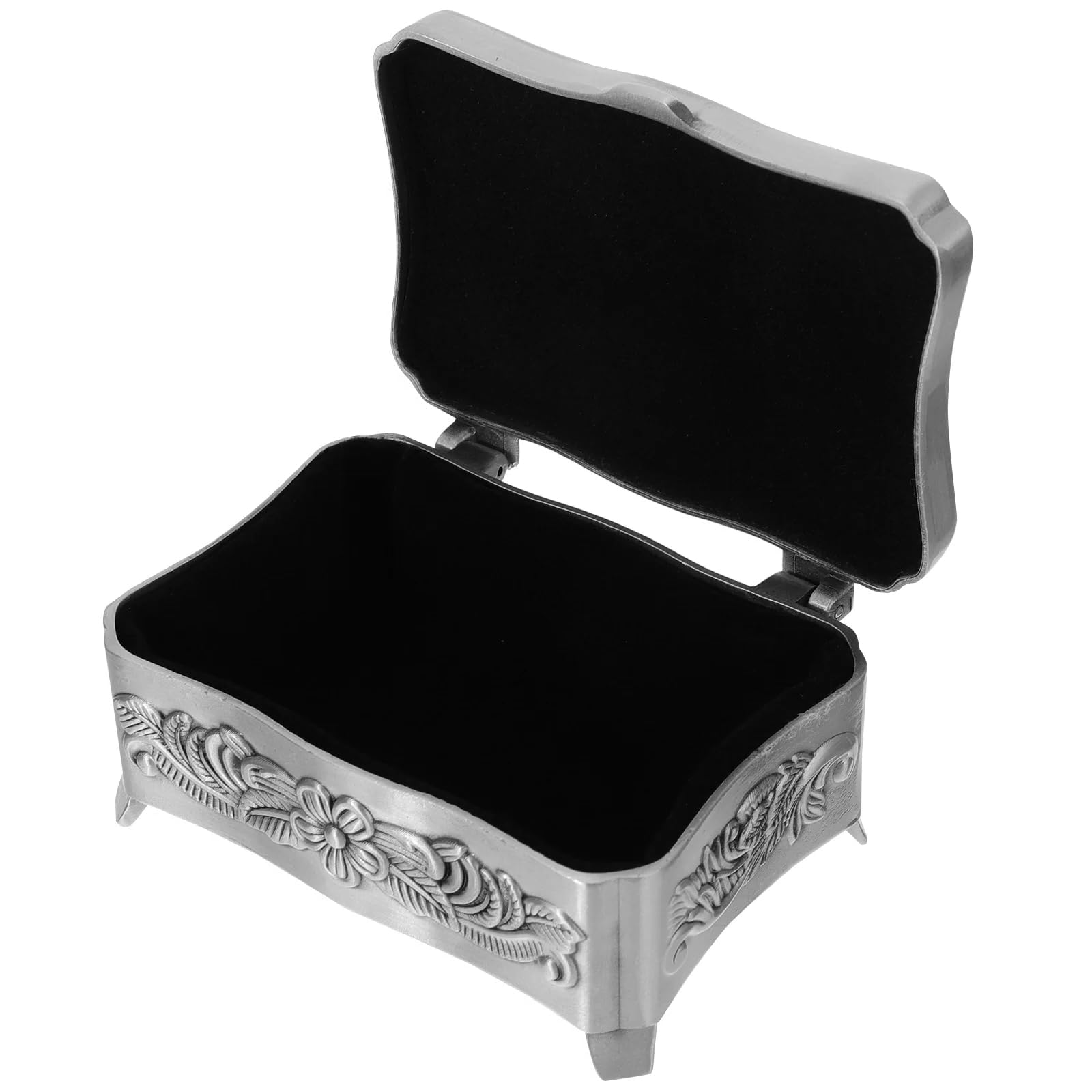 CAZSTYK Sturdy Metal Jewelry Box with Secure Closure and Spacious Interior Compartments Jewelry Storage Box