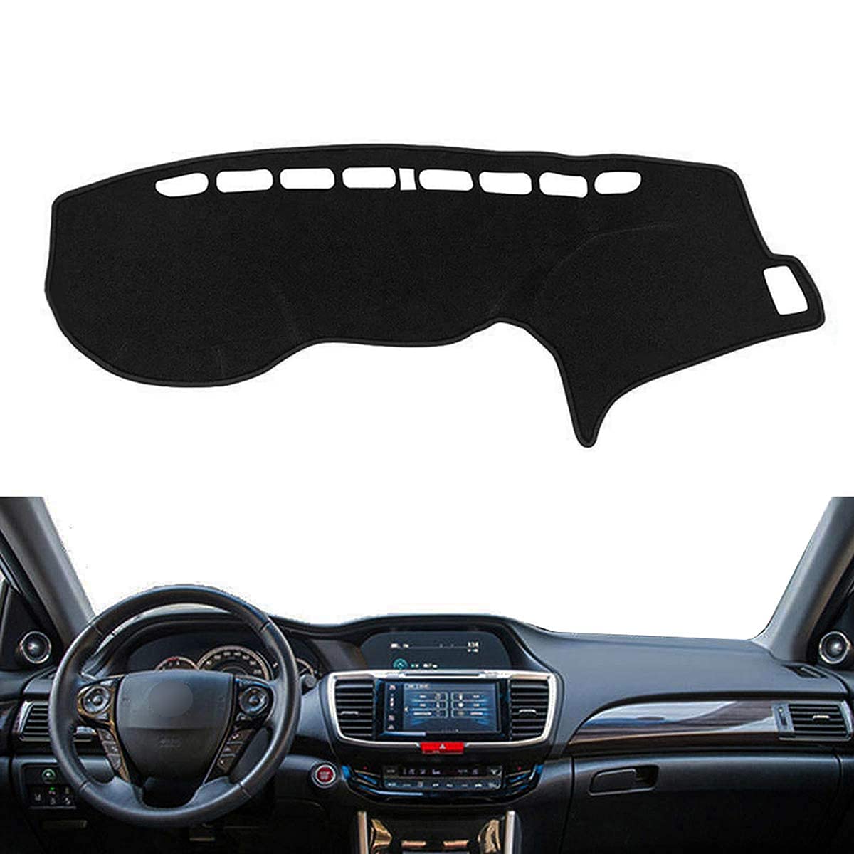 Dashboard Mat Dash Cover Dash Pad Sun Protector Replacement for 2014-2017 Honda Accord