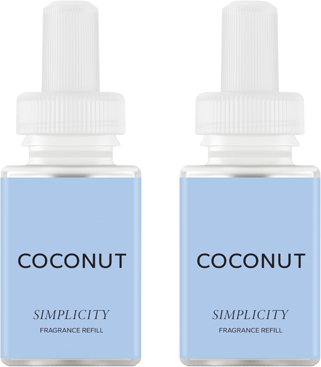 Pura and Simplicity - Smart Home Air Diffuser - Up to 120-Hours of Luxury Fragrance per Refill - Spring & Summer Fragrance - 2 Pack, Coconut