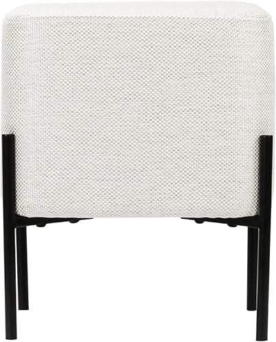 Miniatura 8 de Get Set Style Taburete otomano, moderno taburete tapizado, reposapiés, sofá, reposapiés, asiento otomano para sala de estar, dormitorio, entrada,