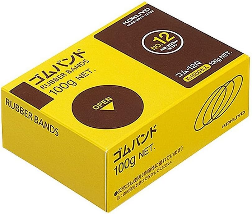 （まとめ買い） コクヨ ゴムバンド No.12 箱入り 1000本 コム-12N 【&times;10】