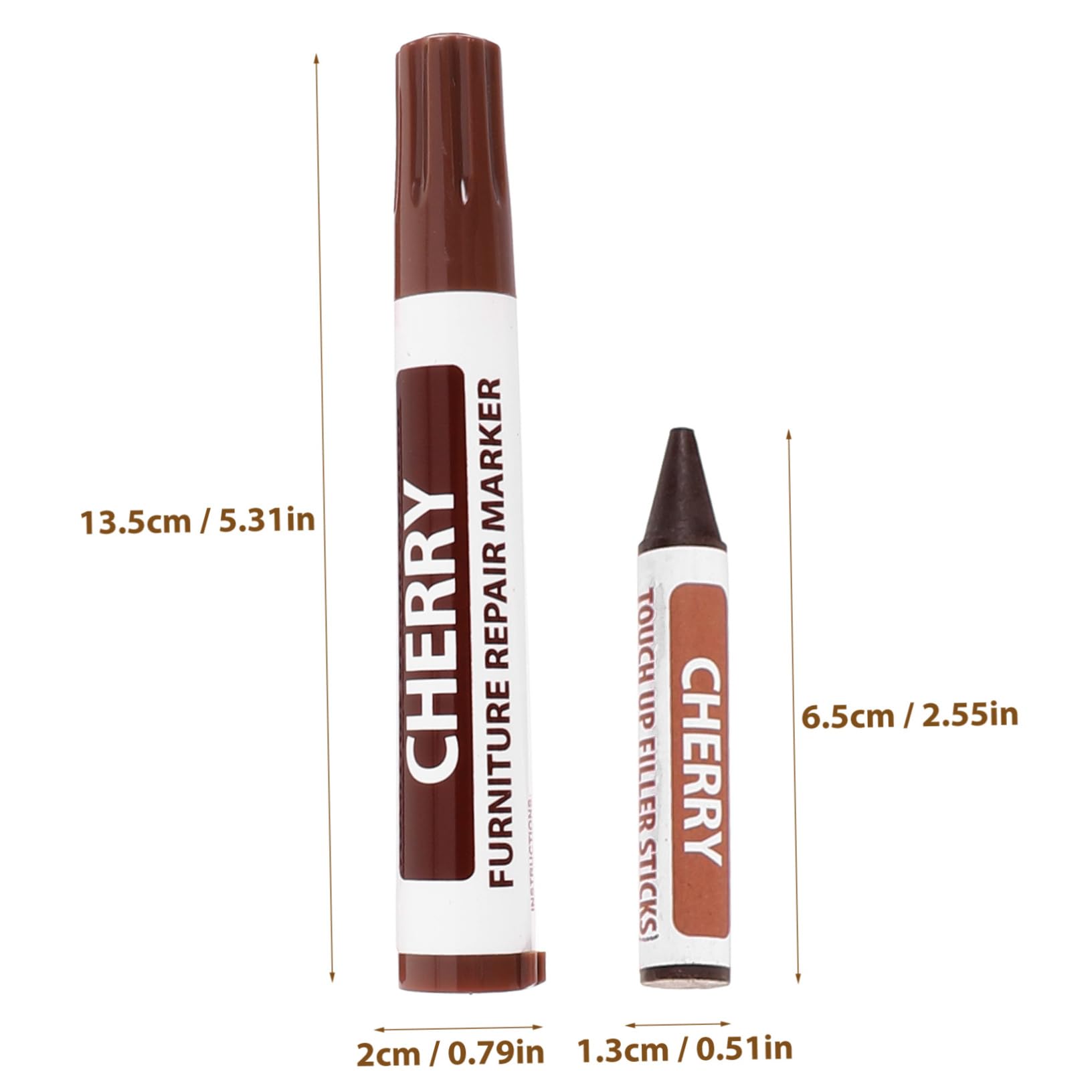 Ciieeo 1Set Touch Up Markers for Furniture Repair Wood Scratch Repair Kit Instant Drying Touch Up Pens for Gouges and Stains Wood Surfaces Easy to Use Bright