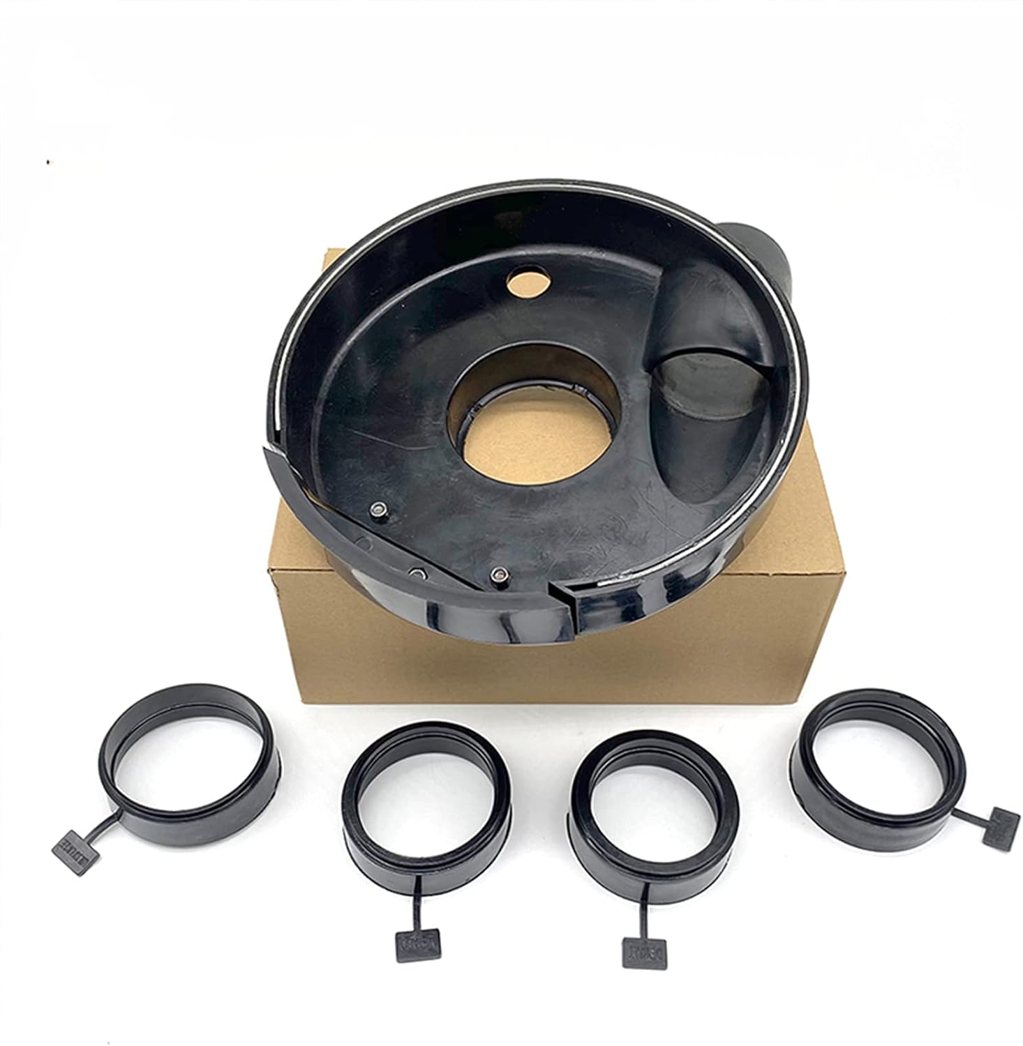 Dust Shroud Angle Grinder 7 Inch Dustless Vacuum Universal Surface Cover with 4pcs Locating Ring,for Concrete Stone Granite