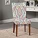 HomePop Parsons Classic Upholstered Accent Dining Chair, Set of 2, Colorful Paisley