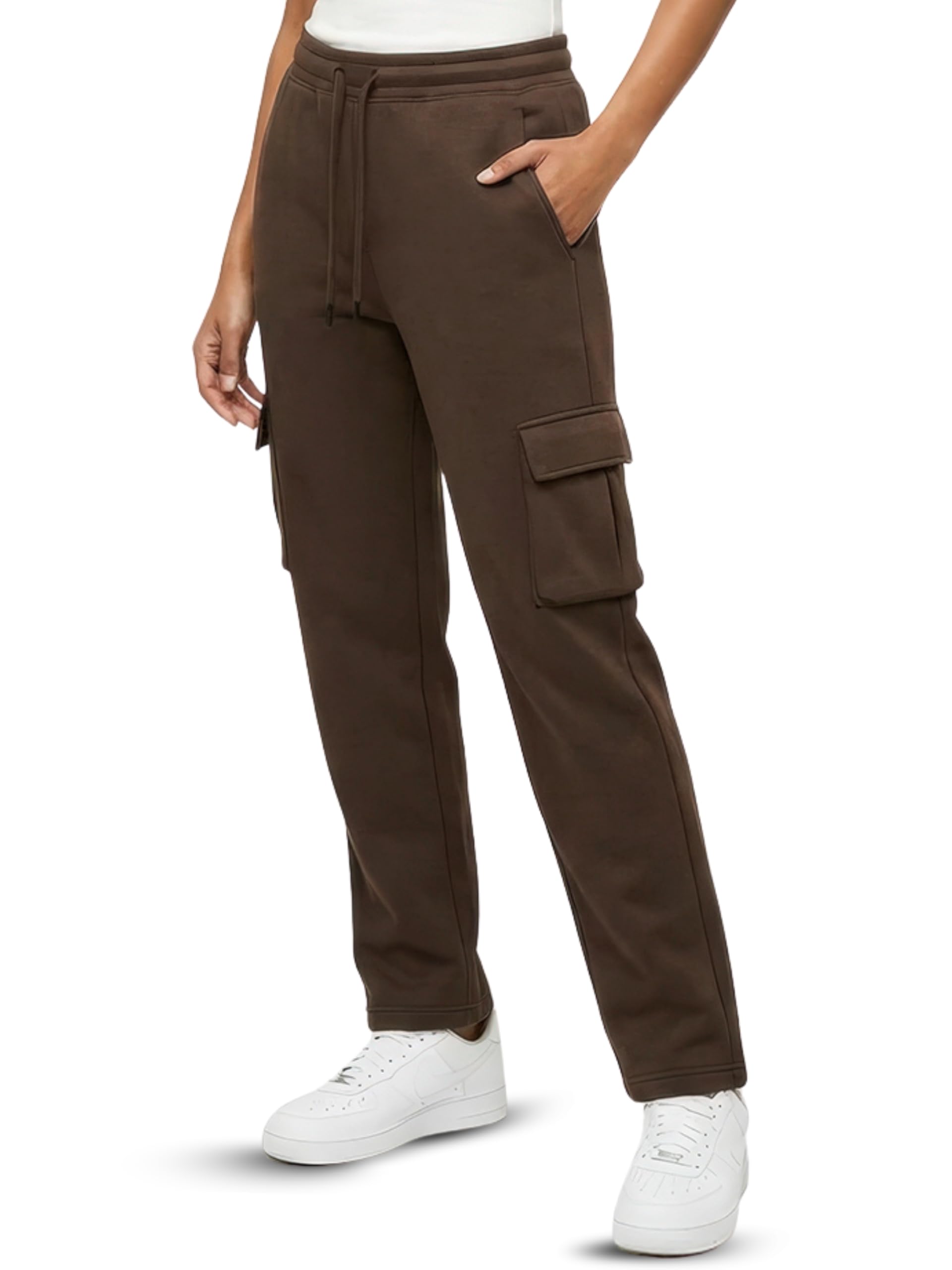 fflirtygo Women's Track Pants | Straight Fit Cotton Joggers with Box Pocket | Lower for Women | Casual Lounge Wear-picture-31