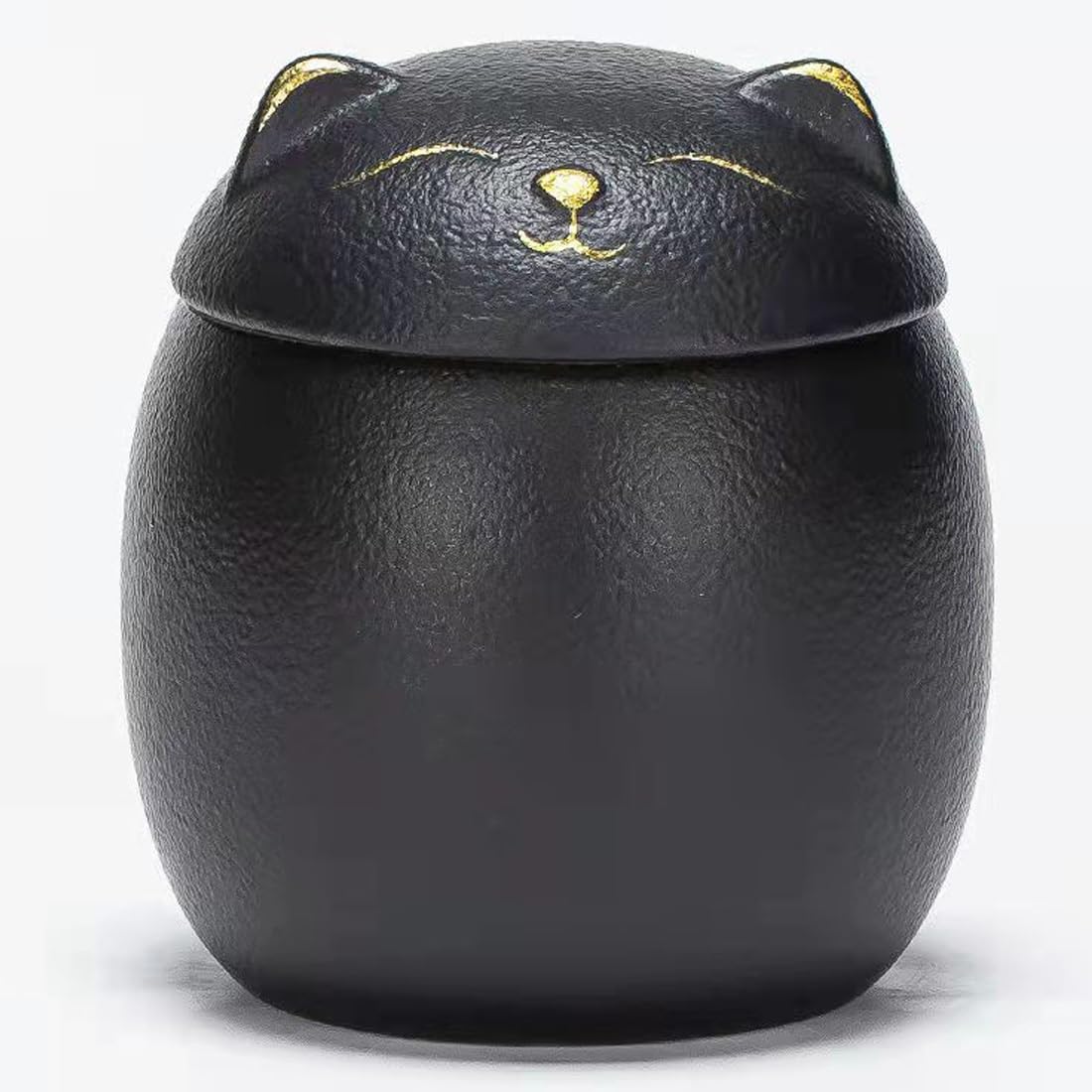 pet ashes urn, Pet Urns For Ashes Ceramic, Urn Cremation, 500ml Memorial Keepsake(Cat Black)