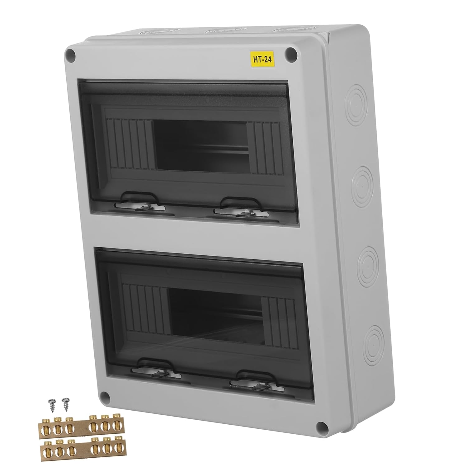 VILLCASE Outdoor Watertight Electrical Box Durable Junction Box with Capacity Guide Rails for Easy Installation for Circuit Breakers and Home Wiring Needs Ht