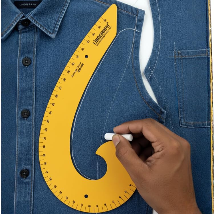 Cartell Tailoring Scale Kit (4 Pcs) – French Curve Scale, Armhole Curve Ruler, Tailoring Scales Full Set for Boutiques, Fashion Designers & Sewing Professionals 3