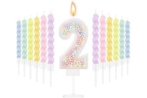 MTLEE Pastel Cake Topper Set for Girls