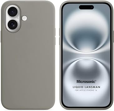 Microsonic Apple iPhone 17 i in K l f Liquid Lansman Silikon Gri [iPhone 17 ile Uyumlu K l f - Gri]