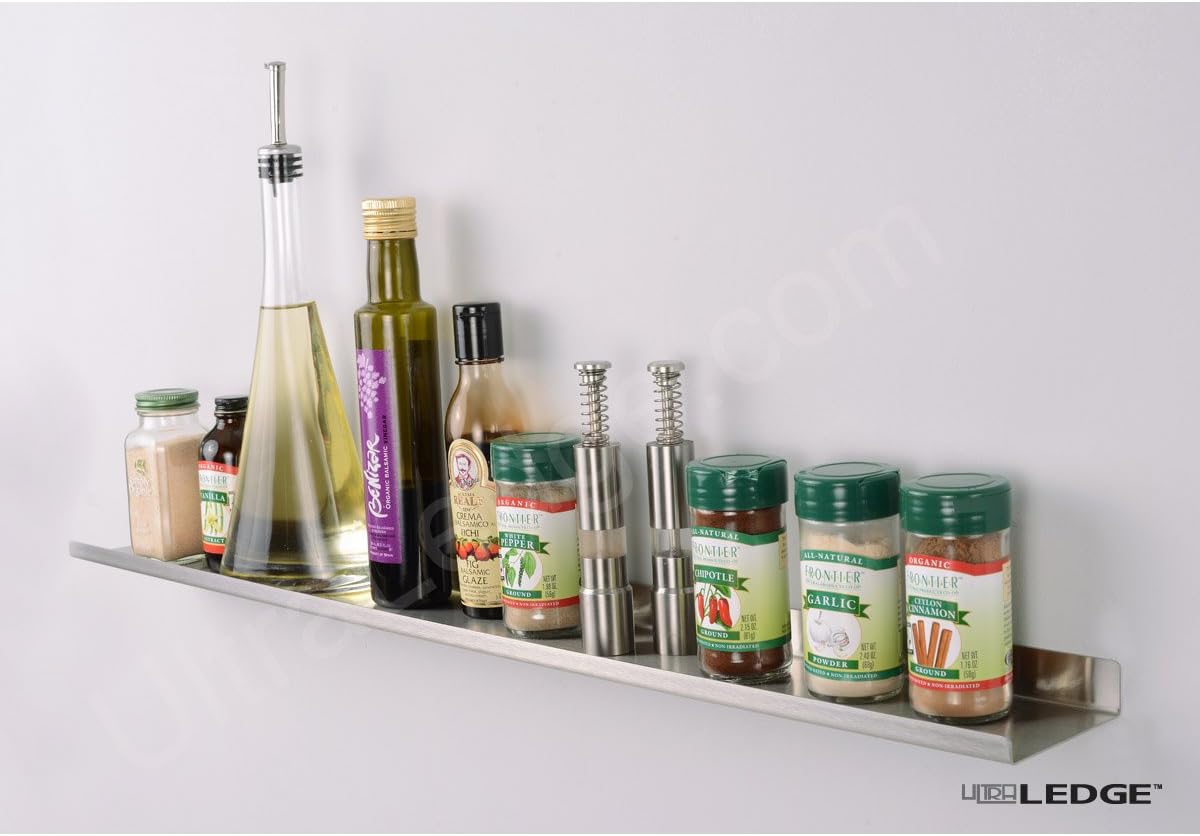 3'/36" Black Over-the-Range Shelf/Display/Ledge/Rack (3.5" deep)