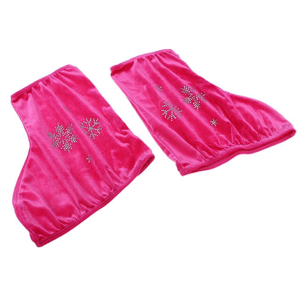 perfk 2 PCS Copertura a Rotelle, Pattinaggio Accessori, Rosso Rosa-S
