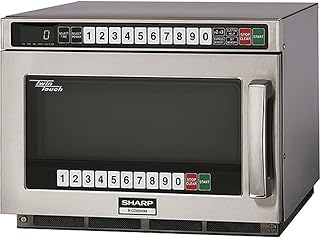 Sharp R-CD2200M - Commercial Microwave Oven, TwinTouch, 2200W, S/S, 17-1/2"W x 22-9/16"H x 13-5/8"D