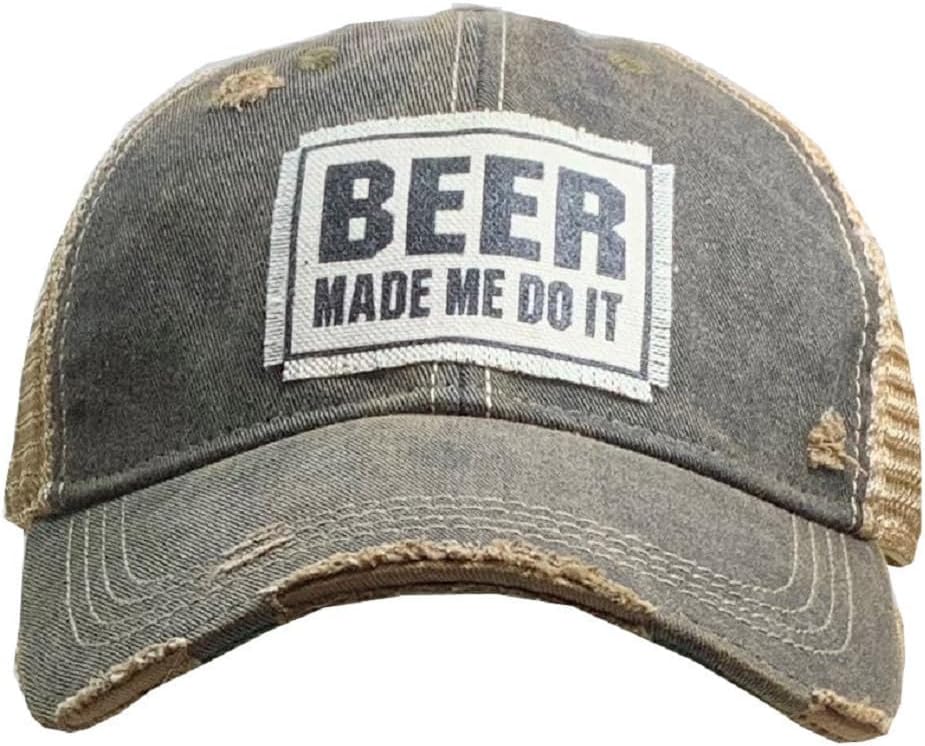 VINTAGE LIFE Distressed Washed Fun Baseball Trucker Mesh Cap