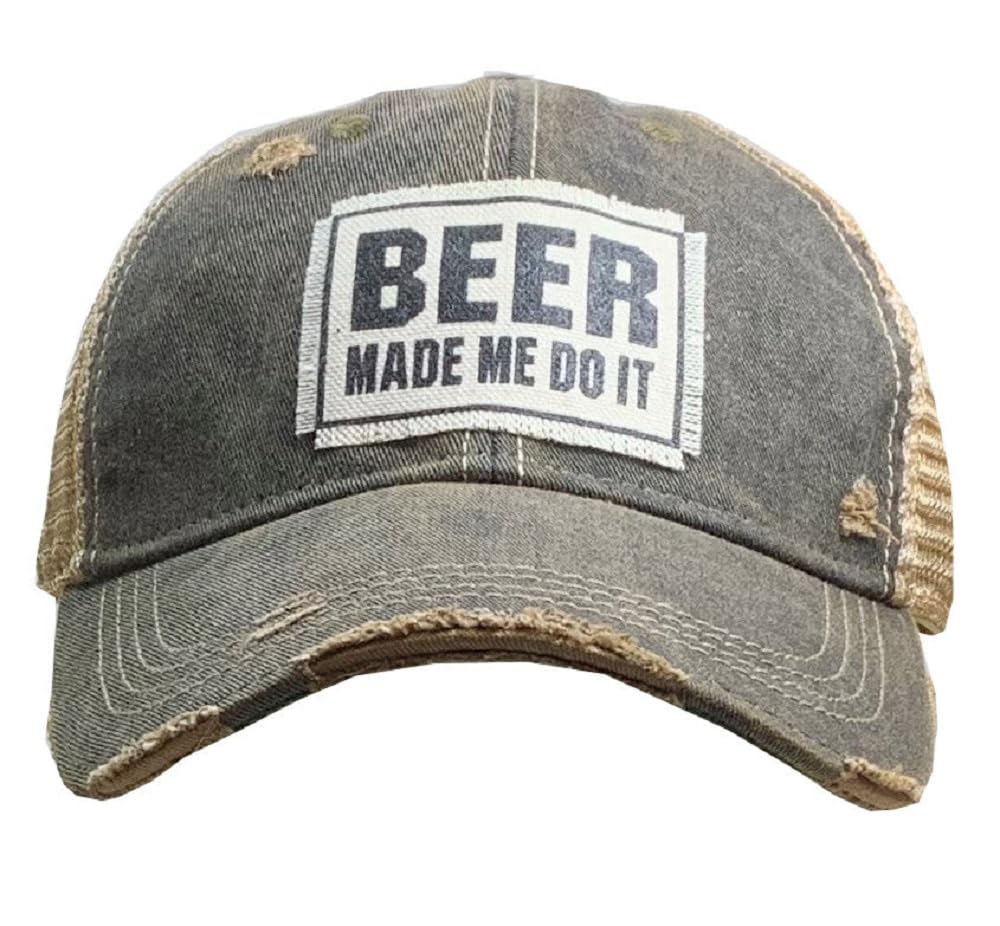 VINTAGE LIFEFunny Hats for Women and Girls, Distressed Trucker Baseball Cap with Sayings
