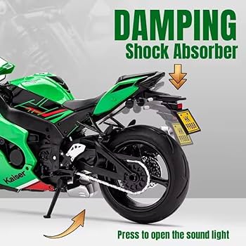 TOYRENTTO 1:12 Scale Ninja ZX-10R Style Diecast Motorcycle Model