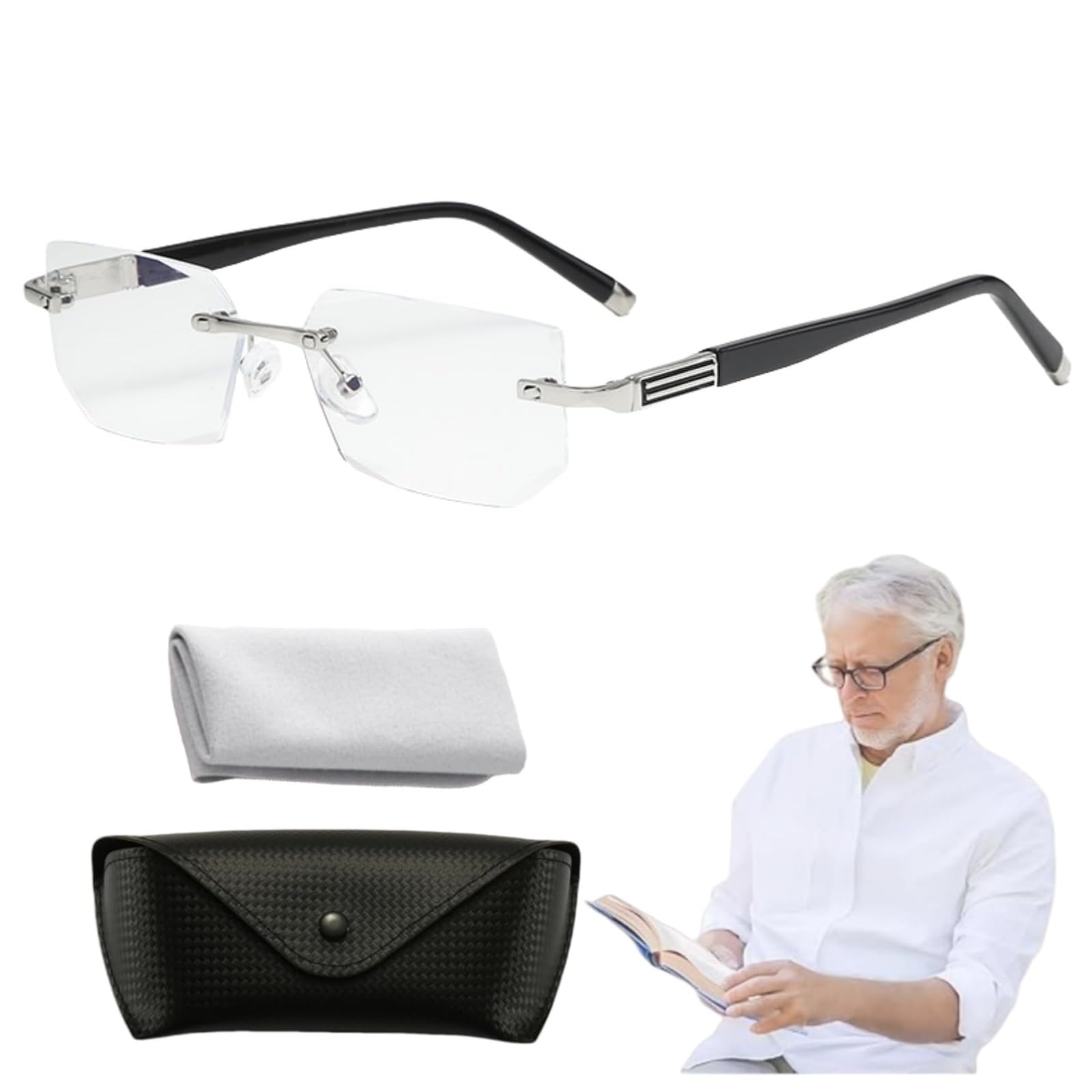 Vision Glasses, Mag Automatic Zoom Blue Light Blocking Reading Glasses for Women Men, Vision Glasses as Seen on TV
