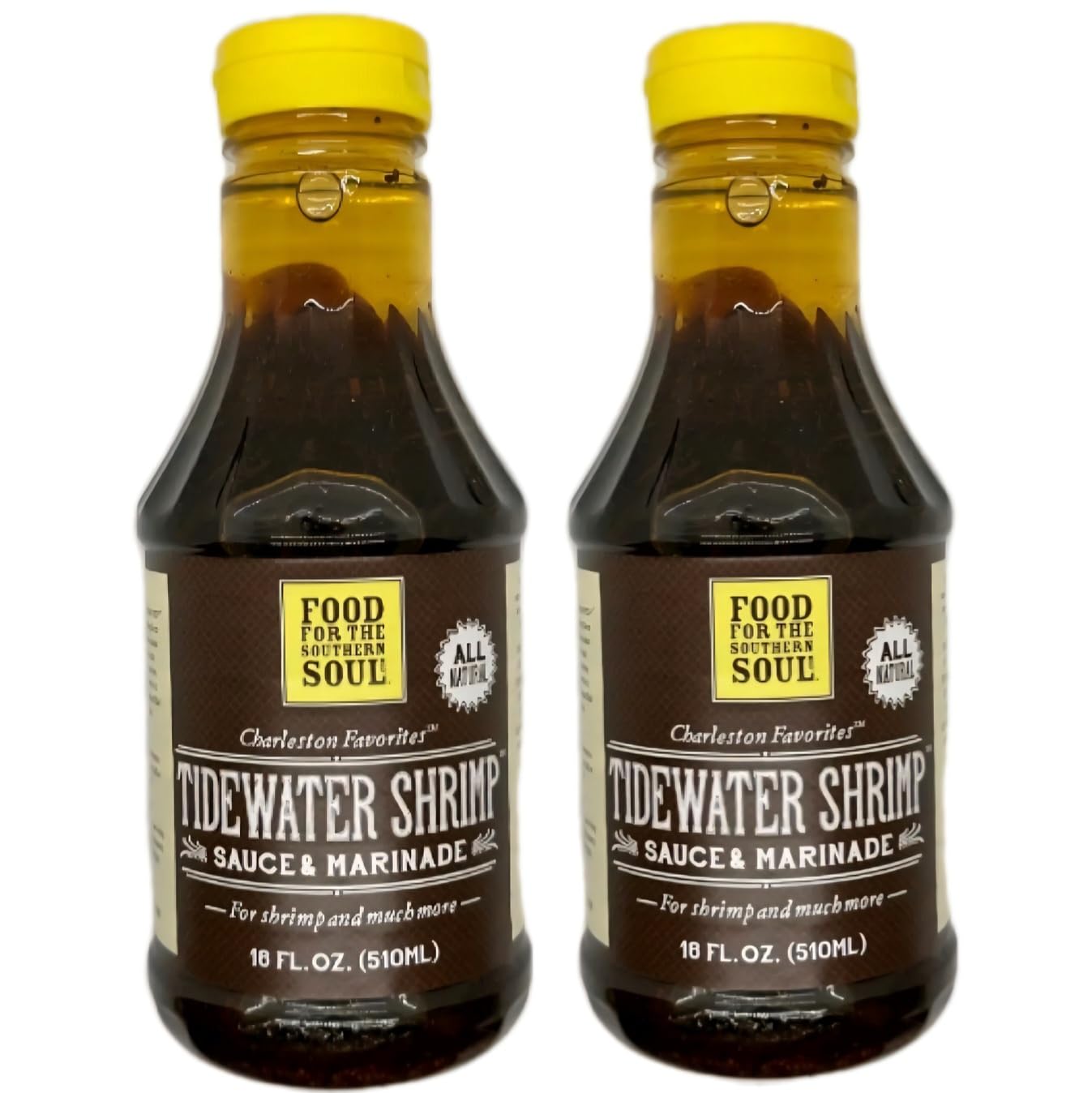 Food for the Southern Soul Tidewater Shrimp Sauce and Marinade, Charleston Favorites, 18 fl oz (2- Pack)