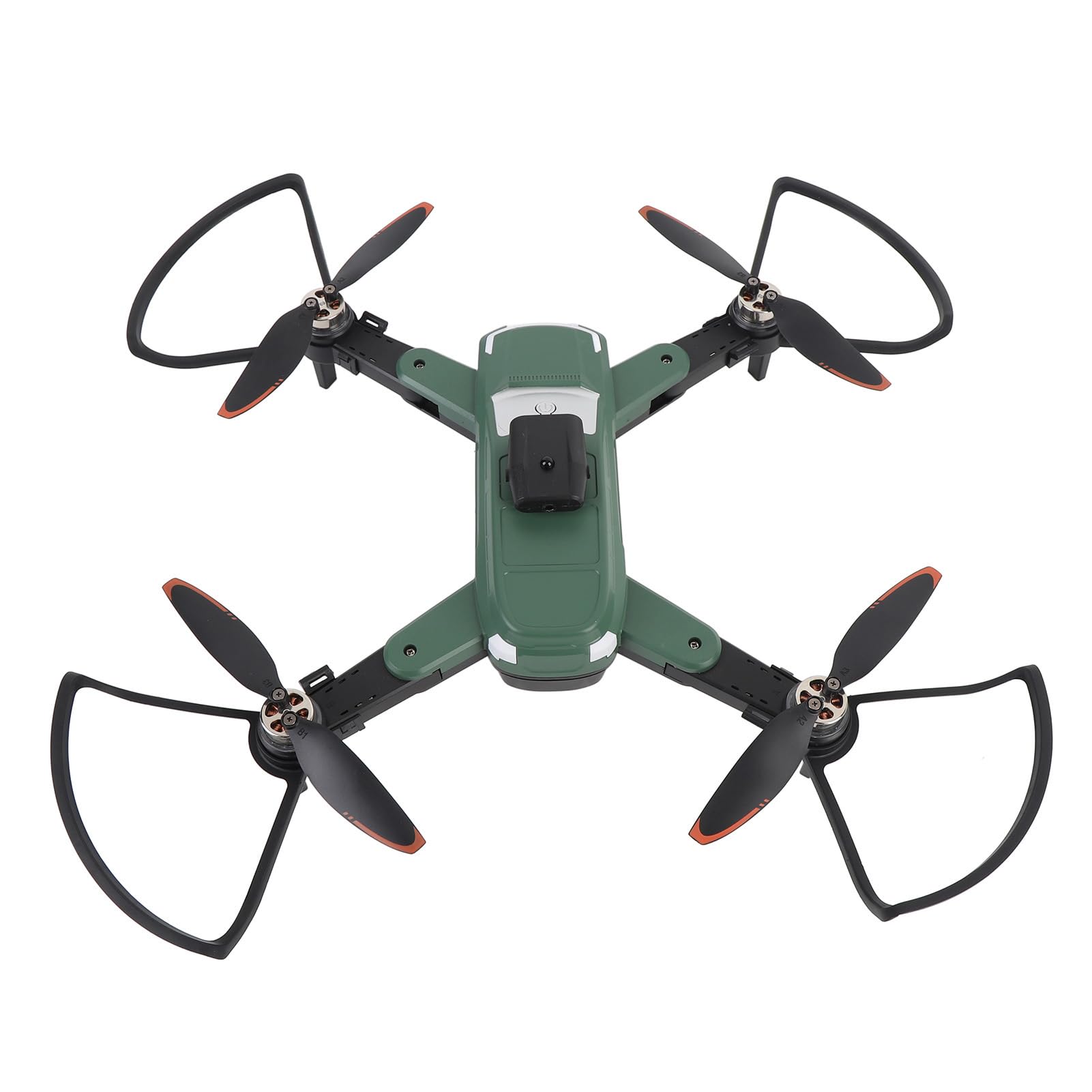 RC-Drohne mit Bürstenlosem Motor, HD-Doppelkamera-Quadrocopter Zur Hindernisvermeidung, ESC-Anti-Shake-Funktion, GPS-Rückführung, Optische Hover-LCD-Fernbedienung (3 Batterien)