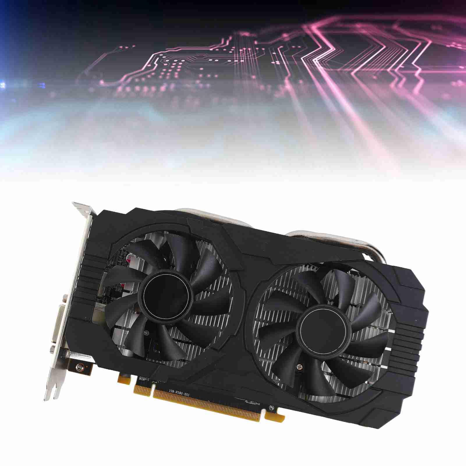 aqxreight Karta graficzna RX 580 8 GB GDDR5 256bit obsługa 8K 2 wentylatory chłodzące 16 PCI Express 3.0 karta graficzna do gier do domowego biura 8 GB pamięci GDDR5: karta graficzna Th RX 580 8 GB