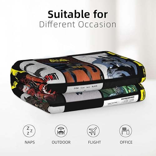 Miniatura 3 de Manta de franela ultra suave para cama, cálida y acogedora manta de aire acondicionado para sofá, cama, sala de estar, dormitorio, automóvil, 60 x