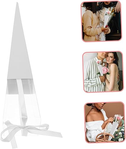 Miniatura 3 de COOPHYA 10 unids caja de una sola flor bolsas de envoltura de boda papel de embalaje de rosas individuales bolsa de embalaje de rosa papel de regalo