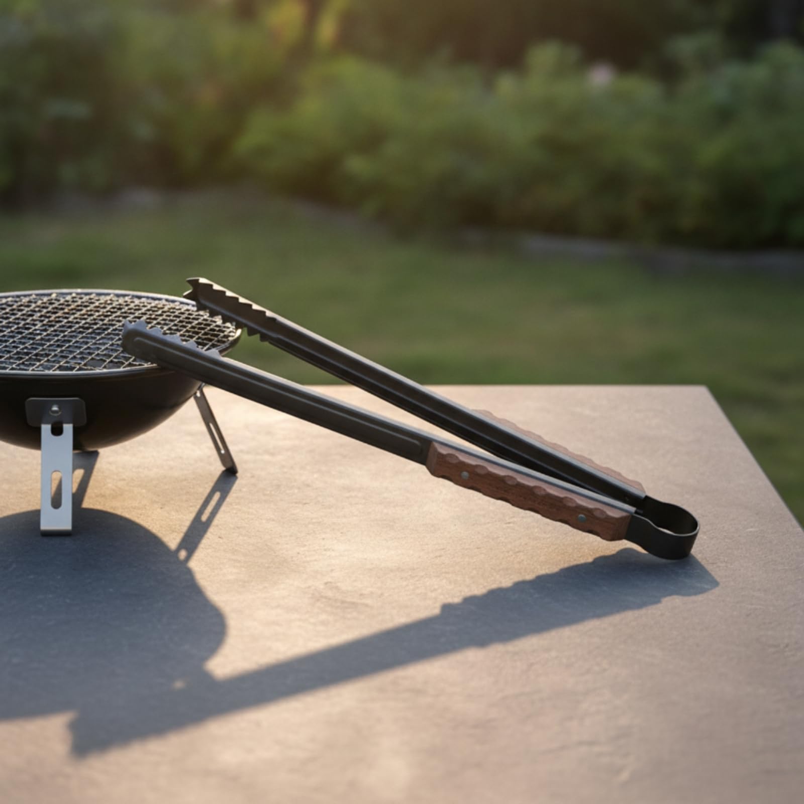 Pinza per Carbone Resistente Al Calore | Lunga, Pinza per Barbecue, Antiscivolo, Pinze, Campeggio