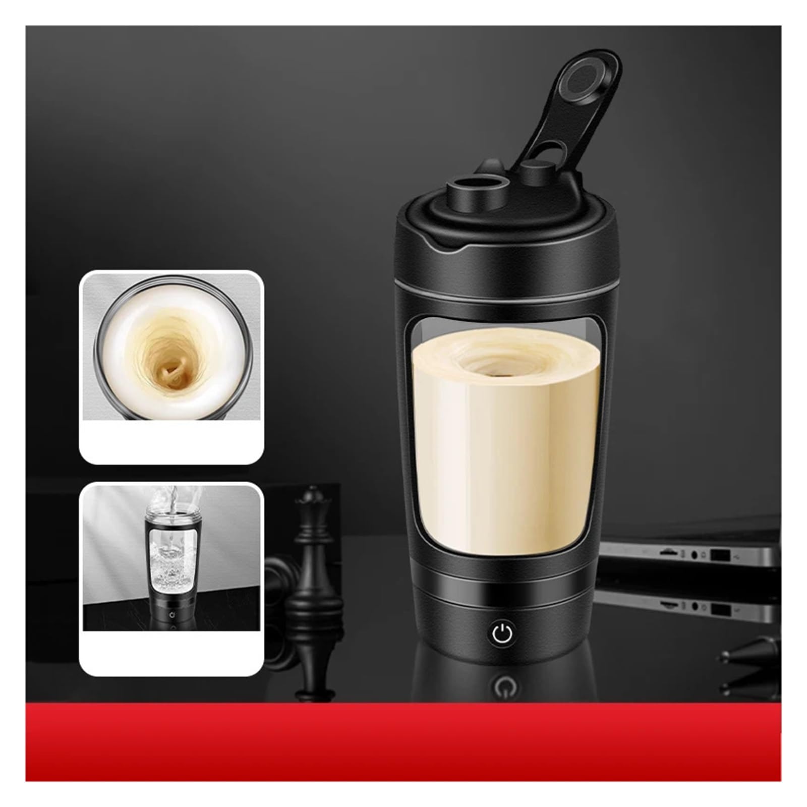 Mug auto-mélangeur, Bouteille Shaker À Protéines Électrique USB Portable 630 Ml pour maison/bureau