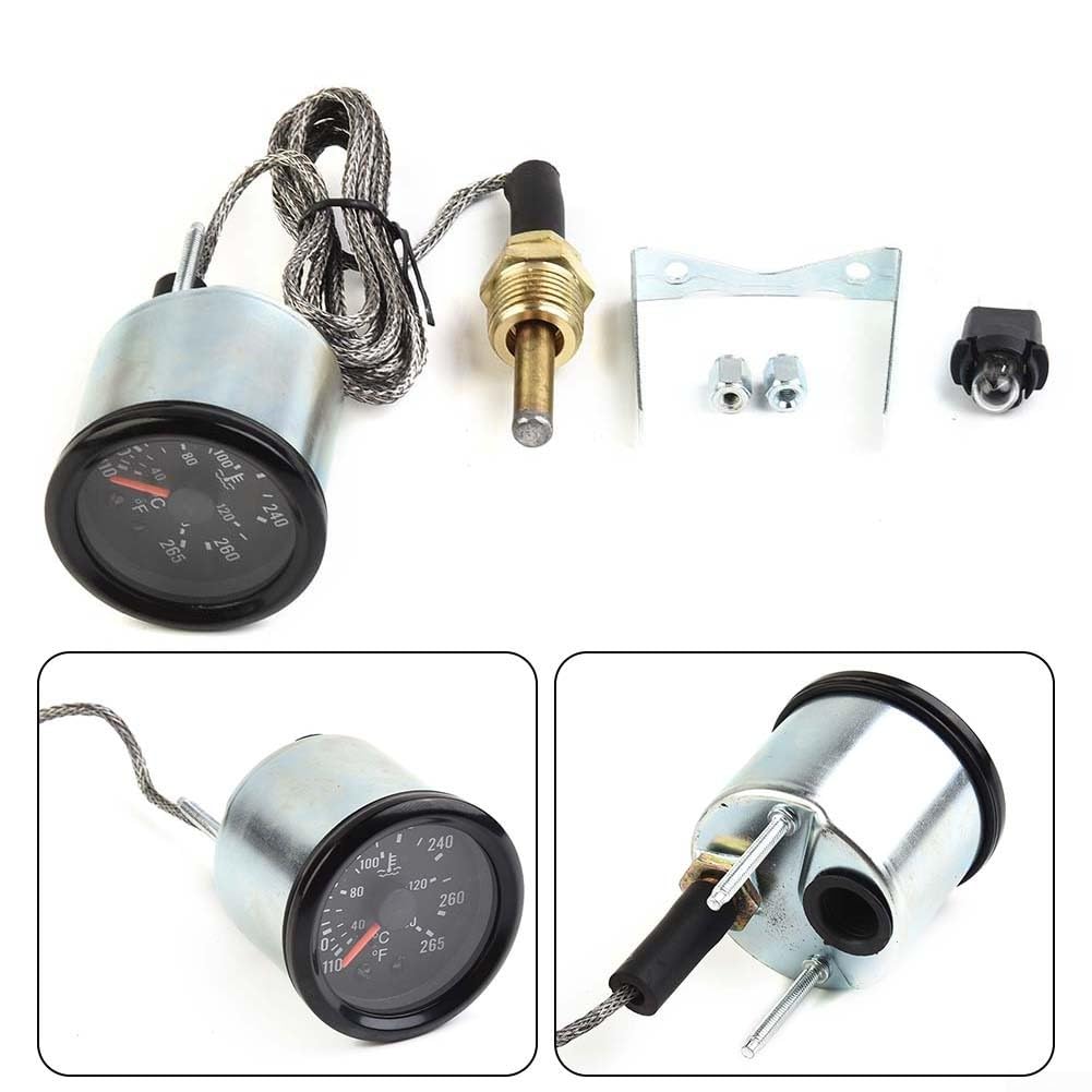 Indicateur de température d'eau pour voiture, 5,1 cm, avec capteur, pour voitures et camions