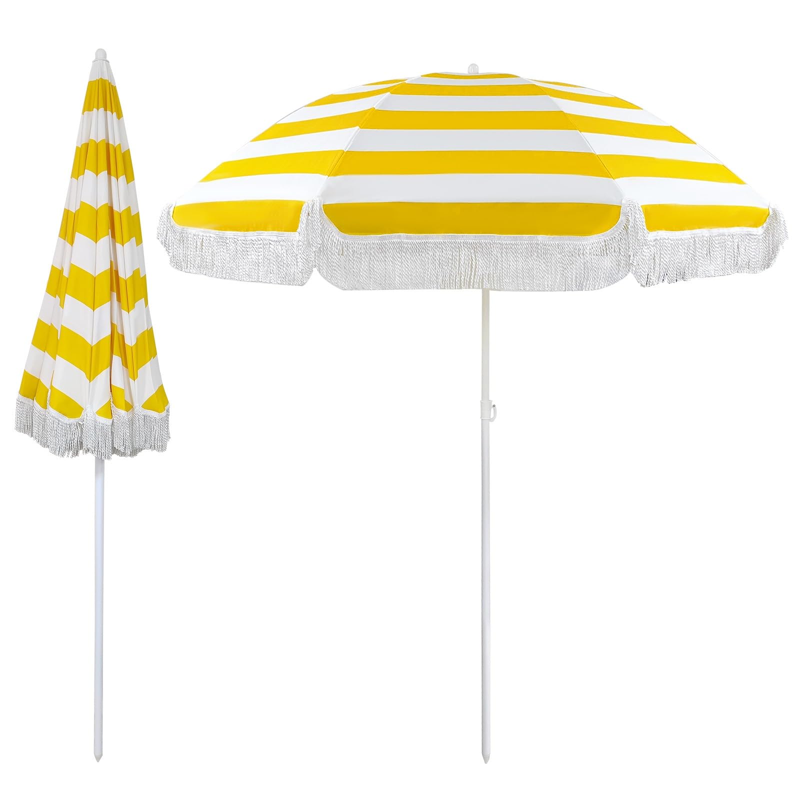 Sombrilla portátil para playa, comidas en el jardín y tardes junto a la piscina