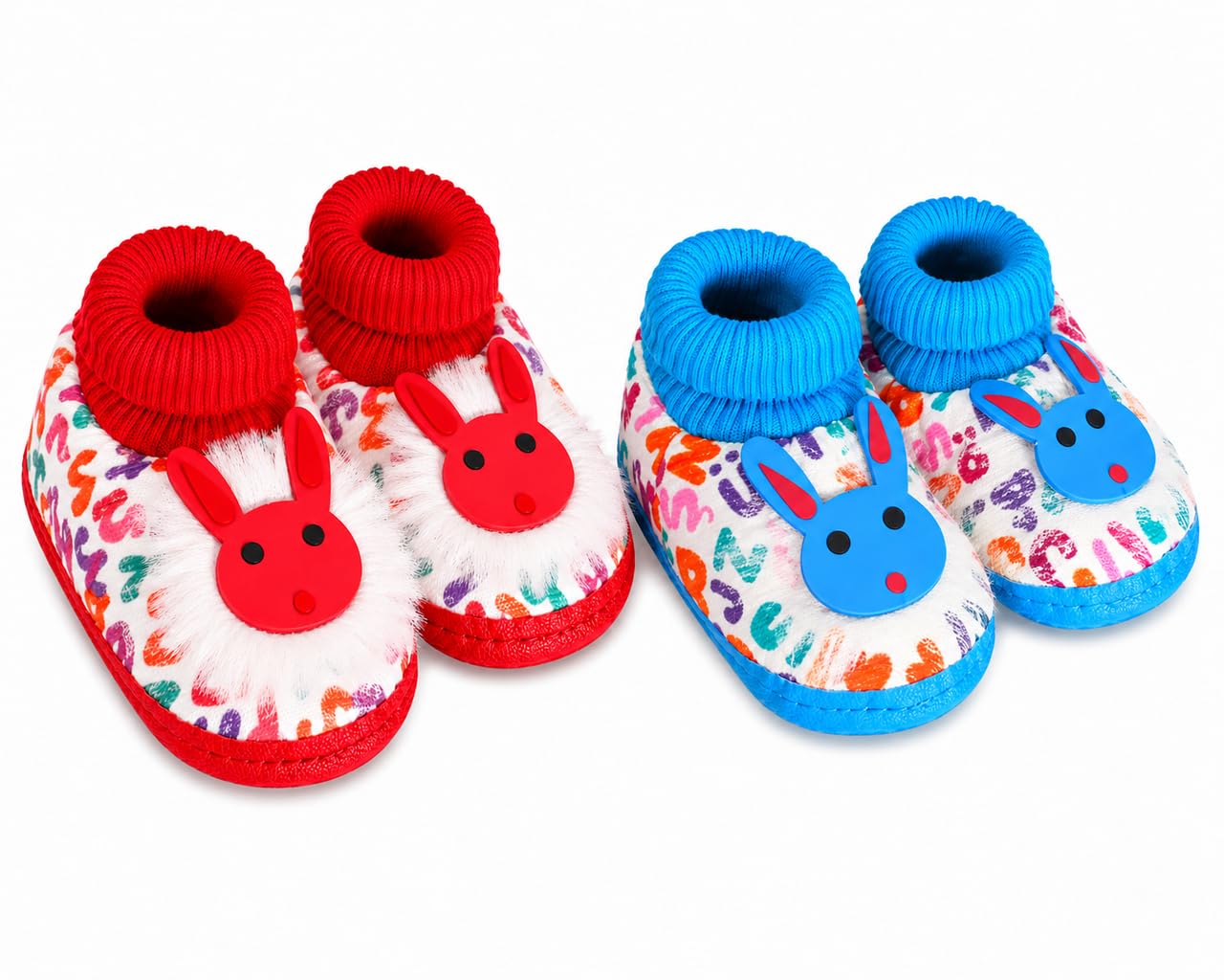 Baby Booties Cozy Fleece Slippers Soft Baby Shoes With Gripper Soles, Winter Warm Infant Newborn Crib Sock Shoes First Walkers-image-18
