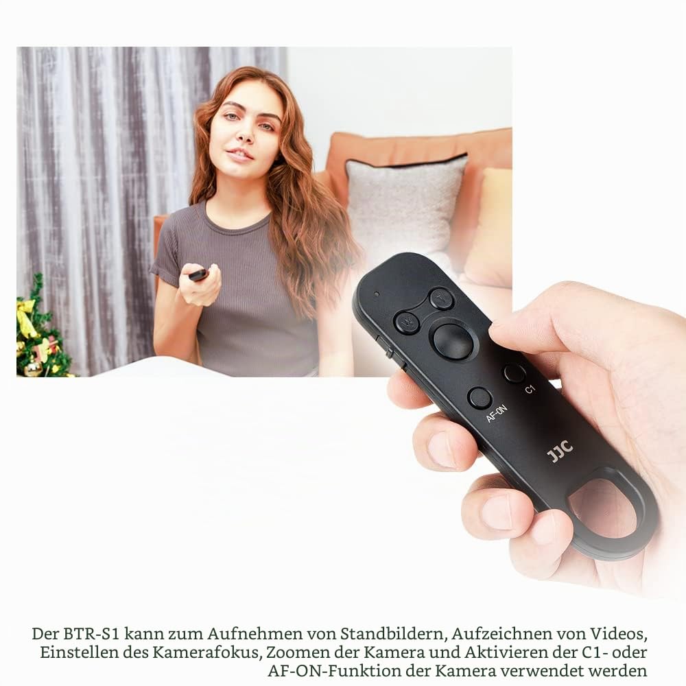 JJC RMT-P1BT Bluetooth Fernbedienung Kabelloser Fernauslöser für A7 IV RX100 VII A6400 A6600 A6700 A6100 ZV-E1 FX30 FX3 ZV-E10 ZV-1 A7 III ZV-1F a7C Kabelloser Auslöser - Ersetzt Sony RMT-P1BT
