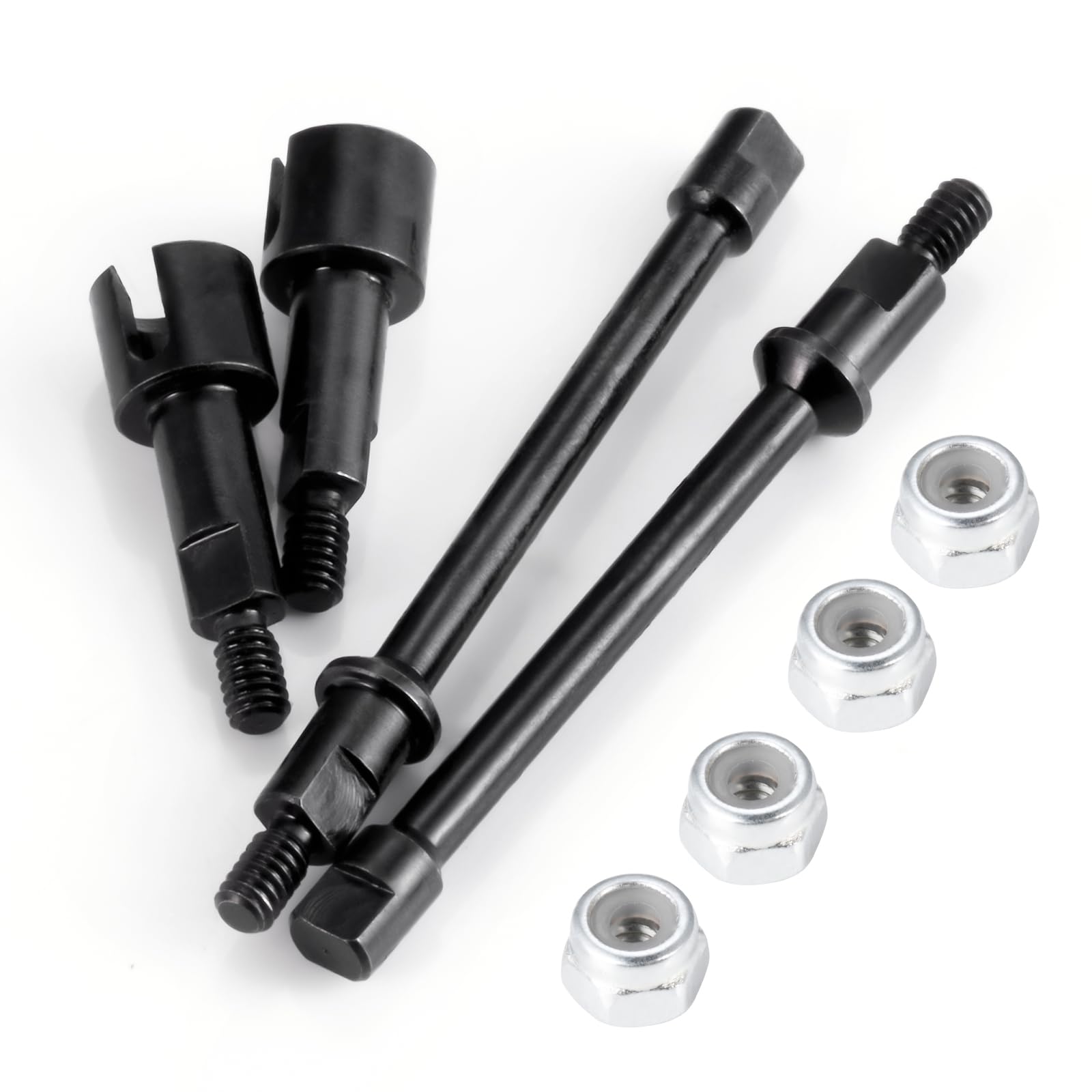AXspeed RC Front Rear Steering CVD Driveshafts Standard Length Steel Driveshafts for 1/30 Axial Scx30 RC Crawler Car