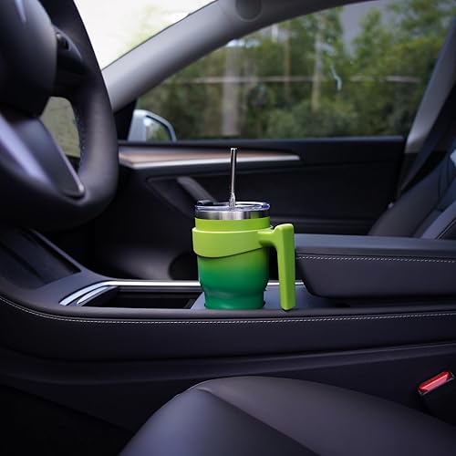 Miniatura 7 de BJPKPK Vaso aislado de acero inoxidable de 20 onzas con asa, popote y tapa, día y noche