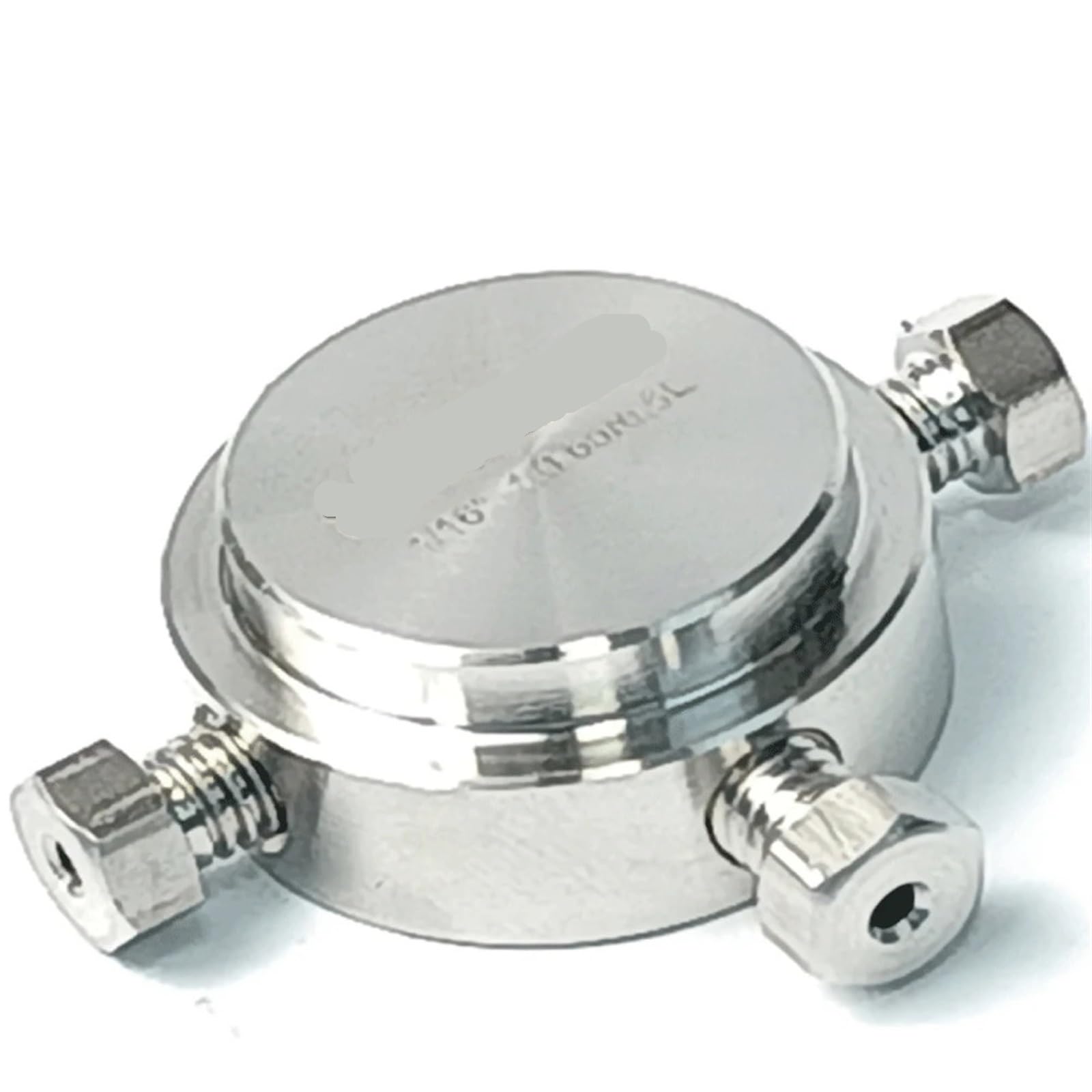 1/16" Rohrverschraubung 3/4/5/7 Anschlüsse Splitter Runder Blockanschluss SUS316L Edelstahl for chromatographische Instrumente HPLC(Color:5 Ports)