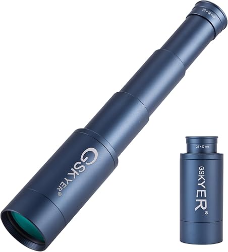 Telescopio monocular de 25 x 50, monoculares para adultos de alta potencia: zoom compacto HD para hombres, regalos geniales con prisma BAK4 y lente