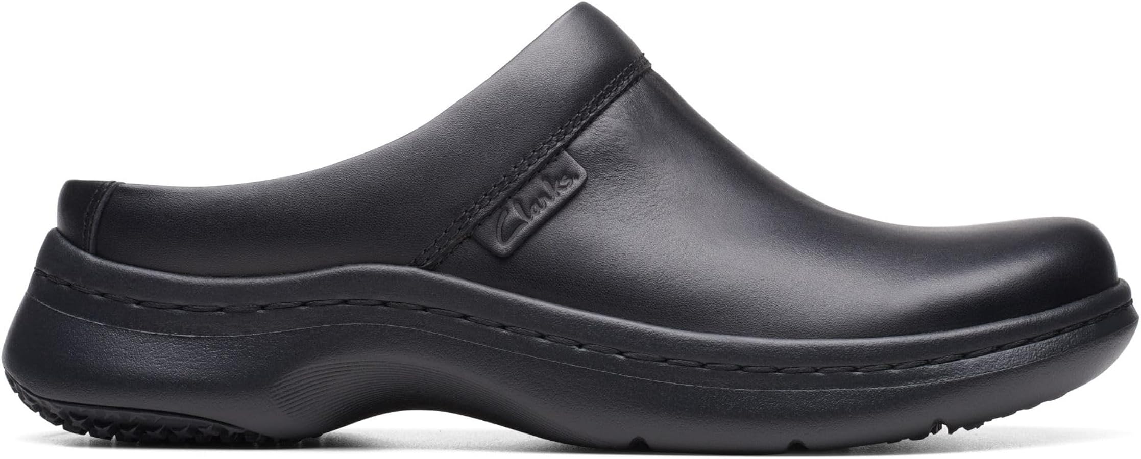 Amazon.com: Clarks Unisex ClarksPro Clog Sneaker, Black Leather