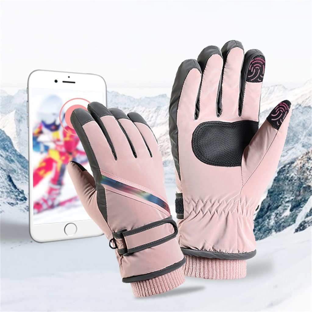 Gloves Touch Screen Ski Riding Gloves Finger Warming Closure Adjustable Wrist Fleece Gloves