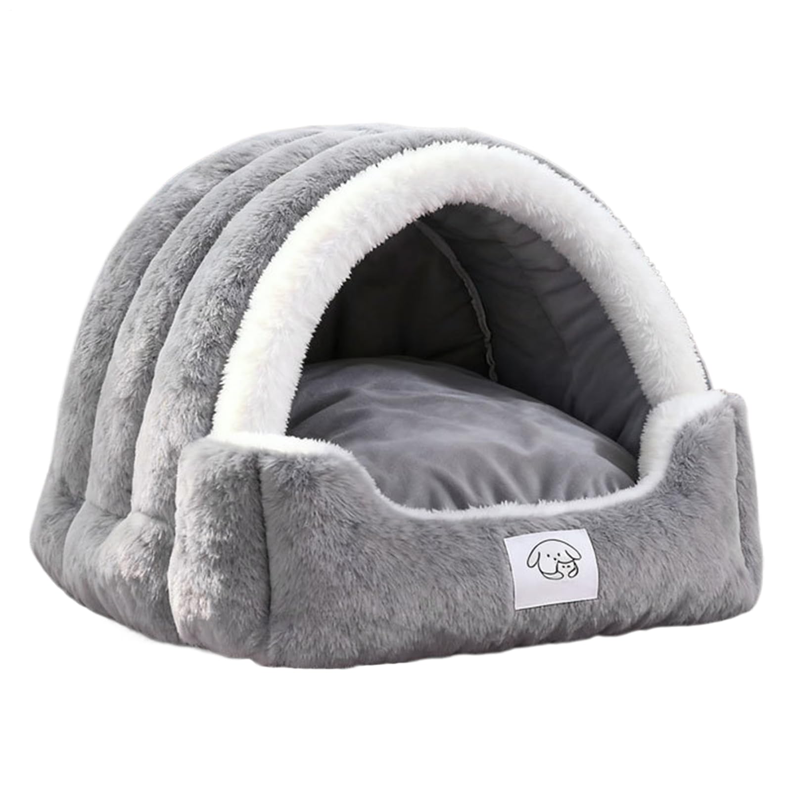Cama de de Mascotas Muy Suave y Afelpado con Almohadilla Extraíble | Cama Para Gatos Cerrada Para Dormitorio Exterior Patio Balcón Hogar Sala De Estar