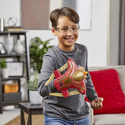 Miniatura 3 de Spider-Man Marvel Web Bolt NERF Blaster juguete para niños, diseño inspirado en películas, incluye 3 dardos Nerf Elite, a partir de 5 años