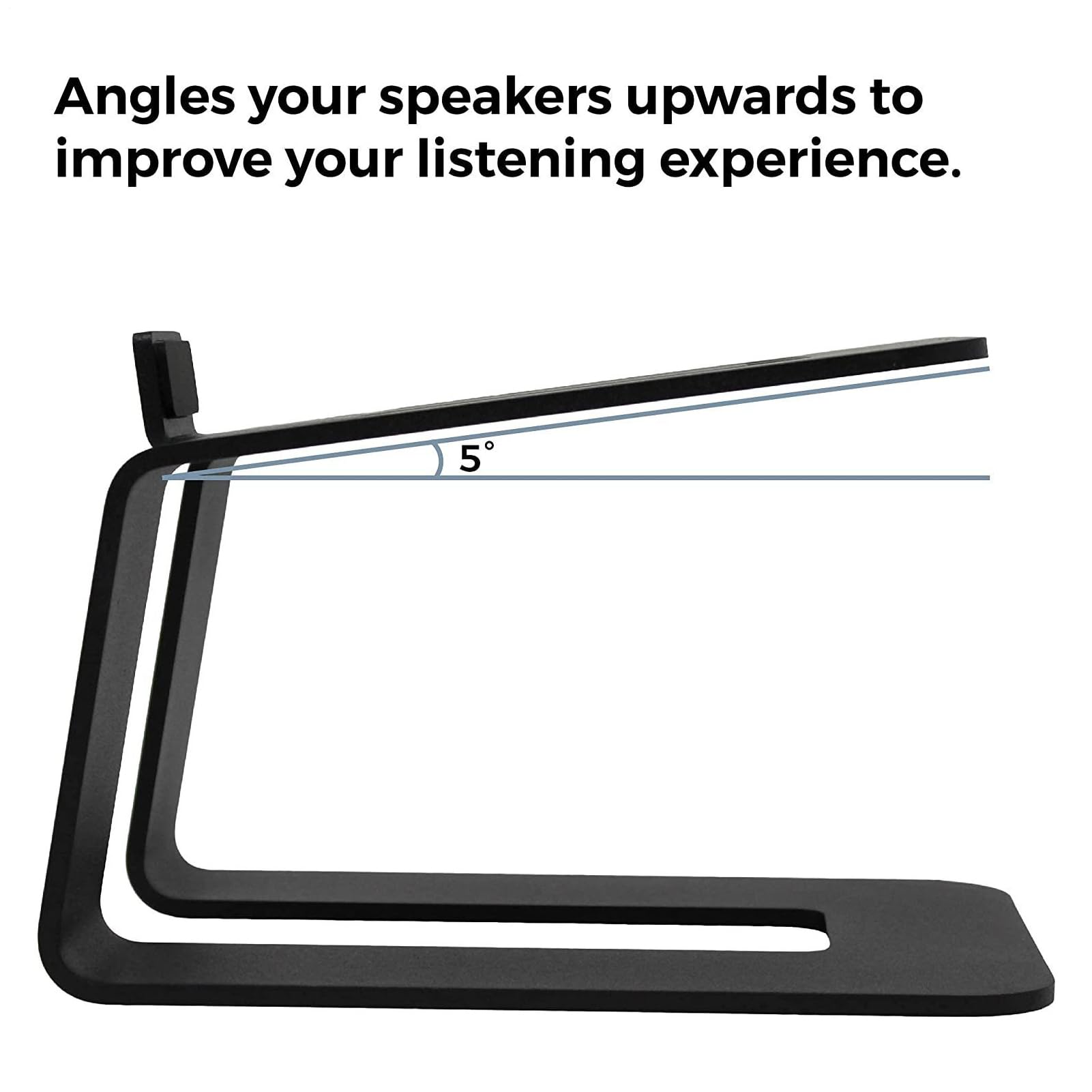 Desktop Speaker Stands - 22x16x14cm Altoparlatore Per La Scrivania | Altoparlanti A Prova Di Vibrazione A Di C Stand | Space Saving Studio Monitor Sleek Sound Speaks Per Altoparlanti