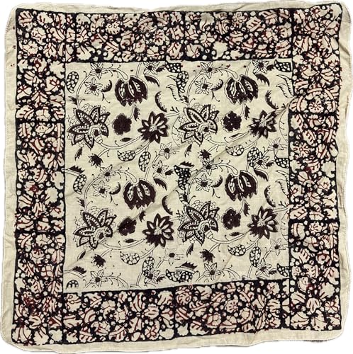 Soft Bandana Cotton Bandanas, Bohemian Style Cotton Neck Scarf, Boho Soft Cotton Bandana, Cotton Neckerchief, Cotton Square Scarf gift handkerchief Eco Friendly print Best Gift bagru print Bandana