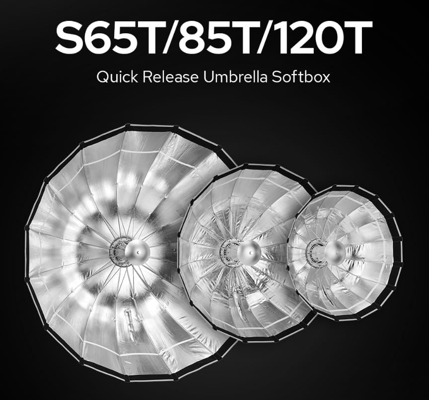 Godox Softbox AD-S65W White Parabolic 65cm. With Grid - Godox Mount - For AD300Pro, ML30, ML60