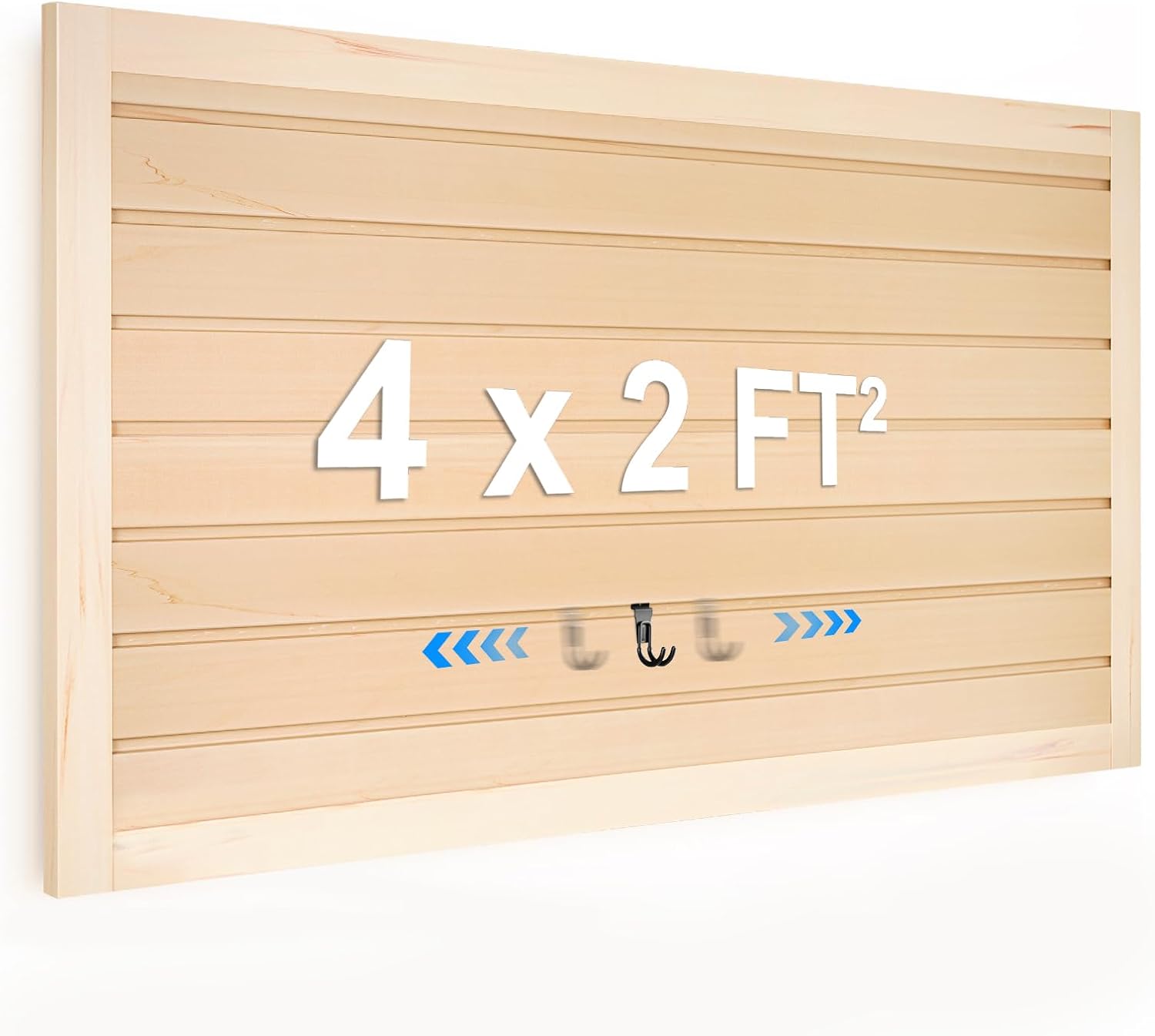 [8x4 Ft²] PVC Slat Wall Paneling, Adjustable Slatwall Panels with Coupling Structure, Slatted Wall Panel System with Customizable Storage Options, DIY Cutting & Easy-to-Install Slatwall Board Shelves