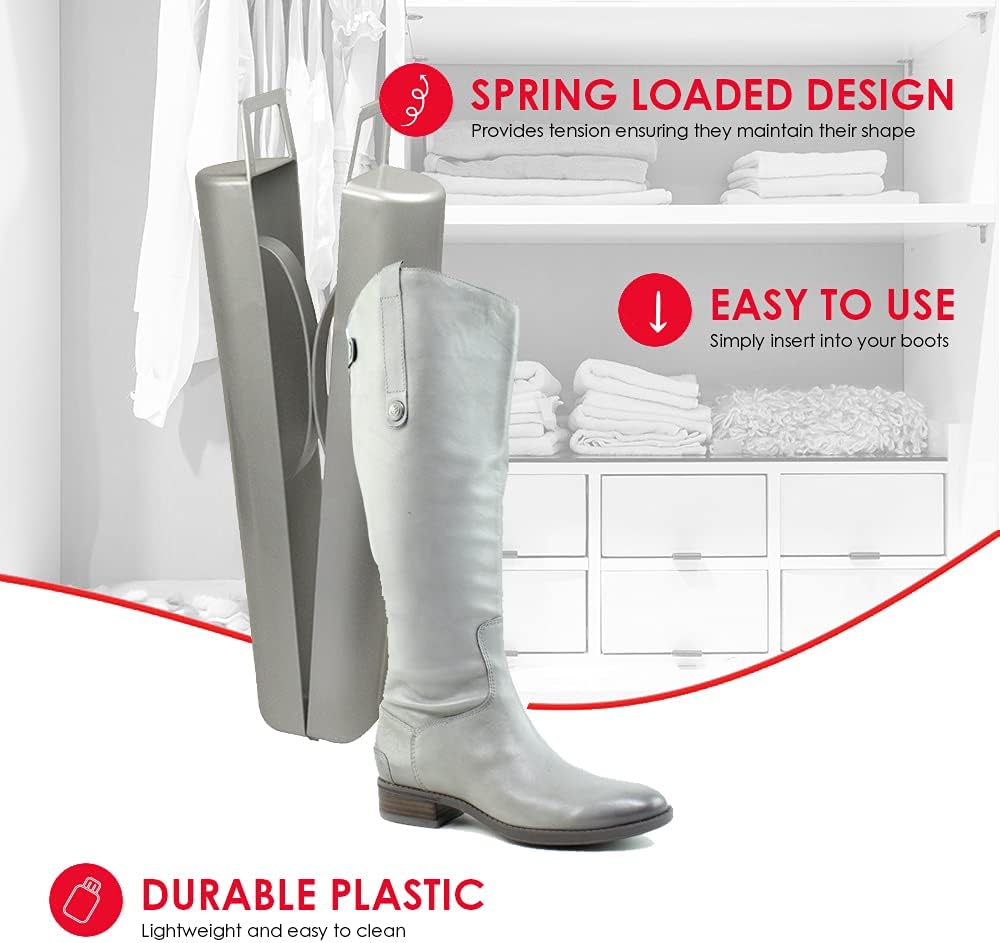Home Basics BS01468 Boot Shaper, Silver: Home & Kitchen