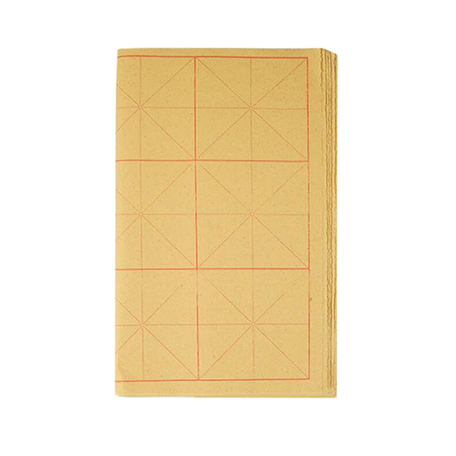 FABLOFT Xuan Paper with Grids Chinese Art Paper for Beginners Practice Writing Teens 5.5cm 24 Grids 50Pcs-image-2
