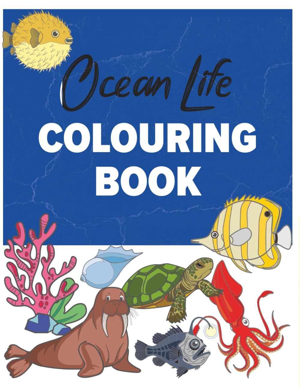 Ocean Life: Coloring Book for Kids