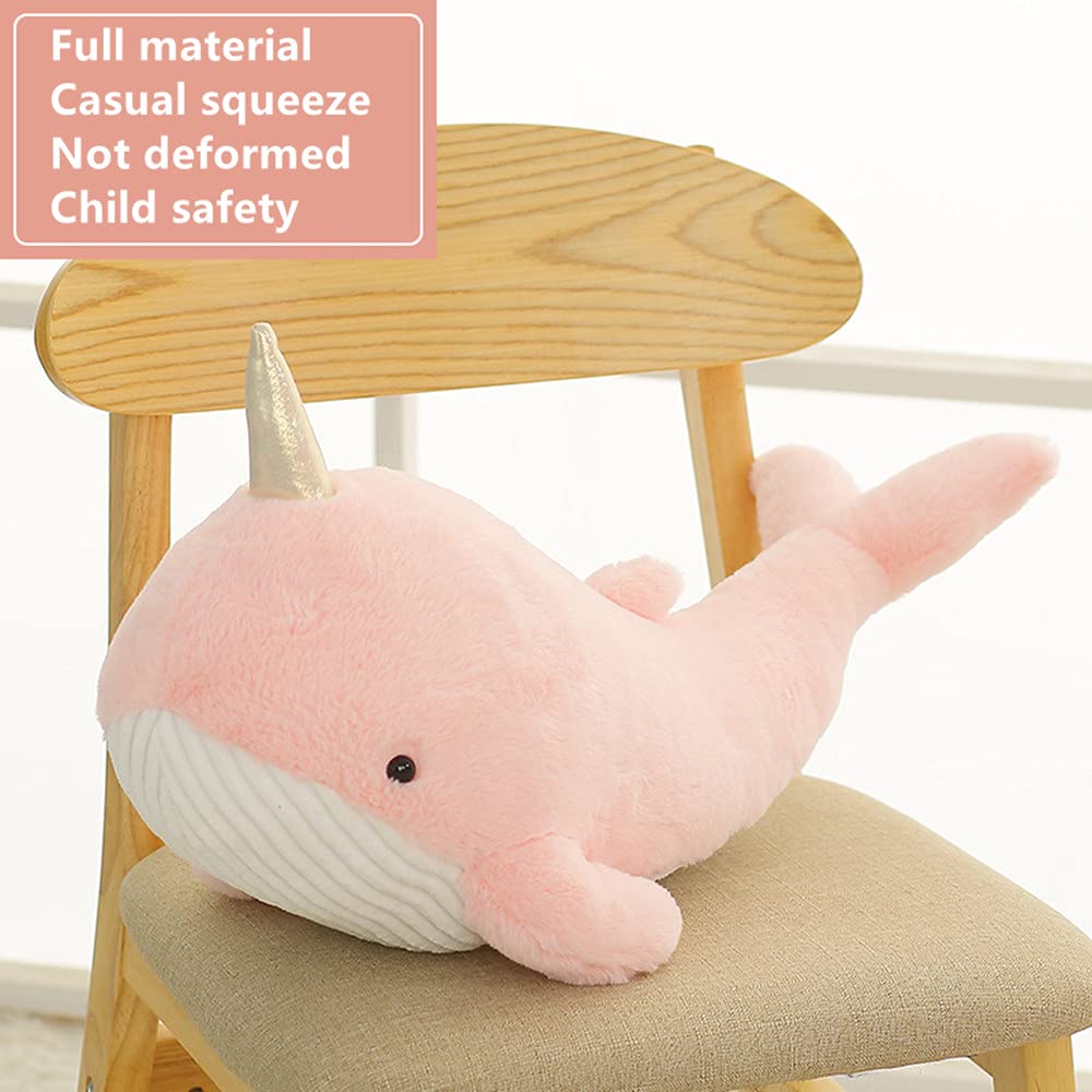 Amazon.co.jp: Tezituor ピンク ぬいぐるみ クジラ イッカク